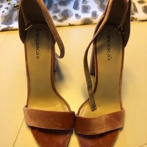 Francesca’s velvet heels
